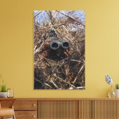 偵察の観察者は観察技術を実践する キャンバスプリント (インサイチュ (リビング))