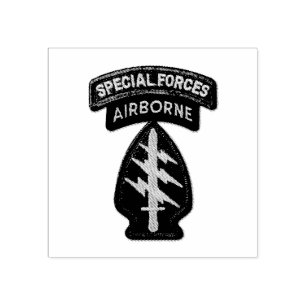 偵察特殊部隊の緑色のベレー帽SF SFG SOF LRRPS ラバースタンプ