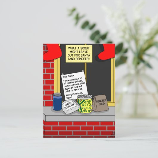 偵察者のサンタの御馳走 シーズンポストカード (スタンド正面)