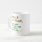 偵察者のリーダーのマグ コーヒーマグカップ (正面左)