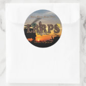 偵察LRRP LRRPS LURPSベトナムNam戦争 ラウンドシール (バッグ)