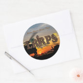 偵察LRRP LRRPS LURPSベトナムNam戦争 ラウンドシール (封筒)