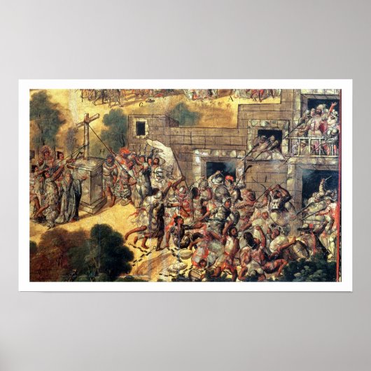 偶像と石に面した十字架を引っ張る ポスター (正面)