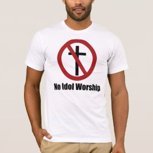 偶像崇拝の十字無し Tシャツ