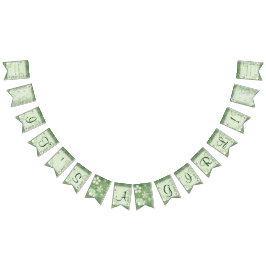 偶然お洒落ミックスメディア女の子だ バンティングフラッグ