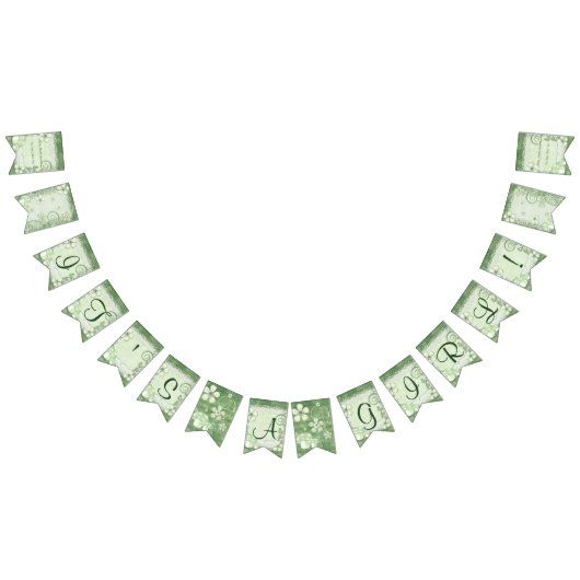 偶然お洒落ミックスメディア女の子だ バンティングフラッグ (全)