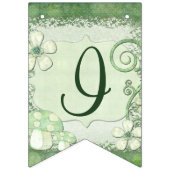 偶然お洒落ミックスメディア女の子だ バンティングフラッグ (第3の旗)