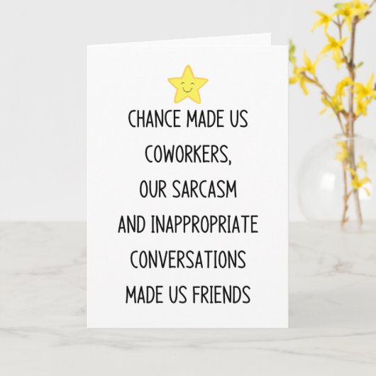 偶然にも同僚になりました カード (黄色い花)