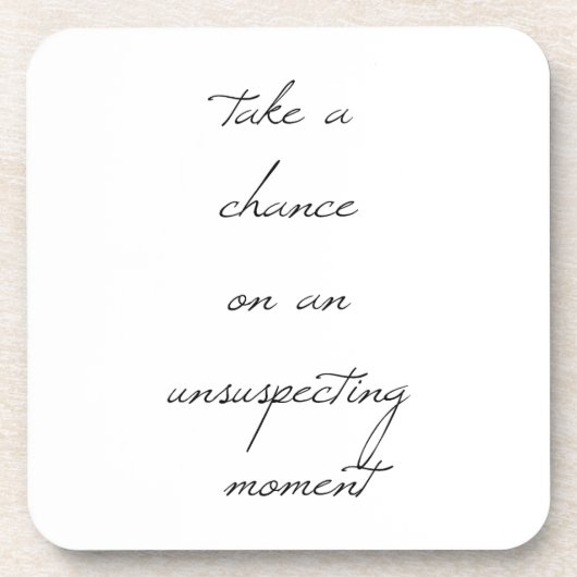 偶然にプラスチック懸命コースターを飲む コースター (正面)