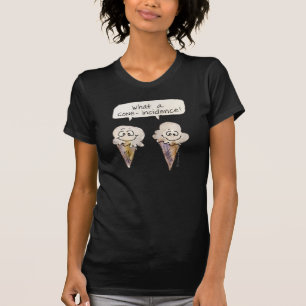 偶然のコーン – 入射Blkアイスクリームコーン Tシャツ