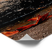 「偶然の出会い」 – 野生生物カラフルポートレート ポスター (角)