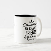 偶然の友人による同僚の選択 ツートーンマグカップ (正面右)