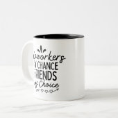 偶然の友人による同僚の選択 ツートーンマグカップ (正面左)