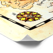 偶然の島の宝の地図 ポスター (角)