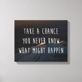 偶然の引用文をすやる気を起こさせるる キャンバスプリント