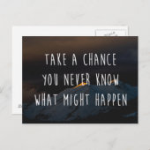 偶然の引用文をすやる気を起こさせるる ポストカード (正面/裏面)