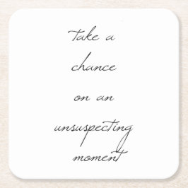 偶然の紙 スクエアペーパーコースター