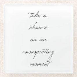 偶然ガラスコースターを飲む ガラスコースター