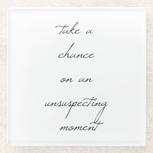 偶然ガラスコースターを飲む ガラスコースター (正面)