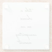 偶然ガラスコースターを飲む ガラスコースター (裏面)