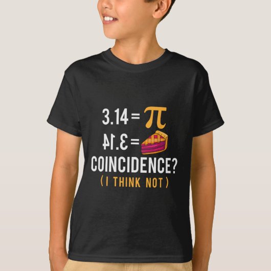 偶然パイ – 数学の恋人パイ日科学 Tシャツ (正面)