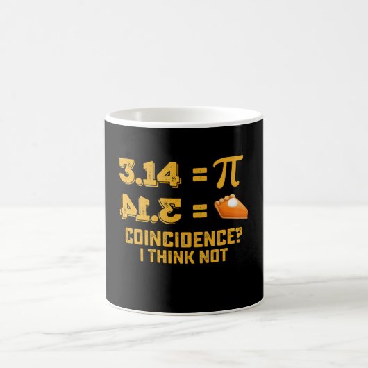 偶然考え一致I Not Pie Pi Day Math コーヒーマグカップ (中央)