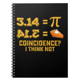 偶然考え一致I Not Pie Pi Day Math ノートブック