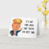 「偽おもしろいのニュース」トランプ神父の日 カード (黄色い花)