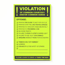 偽おもしろい駐車チケット運転引用