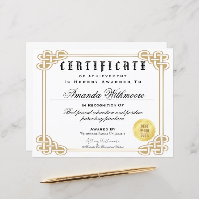 偽およびプロフェッショナル証明書 (正面/裏面インサイチュ)