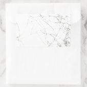 偽のひび割れたスクリーンステッカーいたずら 長方形シール (バッグ)