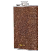 偽のウェザードレザールック フラスク (左)