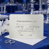 偽のエンボス効果のスワンとローズ 出欠カード