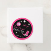 偽のグリッター ピンク ディスコカウガール ブライズメイドパーティ フェイバータグ (インサイチュ)