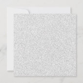 偽のグリッター フォーマル フローラル フリル - 結婚式の招待状 招待状 (裏面)