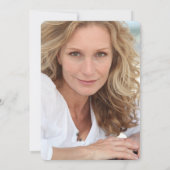 偽のゴールデンアゲート 40歳の誕生日写真 招待状 (裏面)