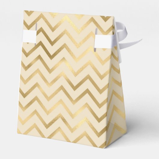 偽のゴールドシェブロンパターン フェイバーボックス (裏面サイド)