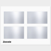 偽のシルバーブランケットテンプレート グラマラス エレガントな外観 長方形シール (シート)