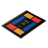 偽のステンドグラススタイルのカラフルなノートブック ノートブック (左側)