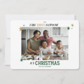 偽のスマイルおもしろいすべてのクリスマスカード シーズンカード (正面)