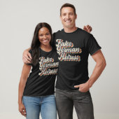 偽のドイツ人の平おもしろい婦の皮肉ヴィンテージ Tシャツ (ユニセックス)