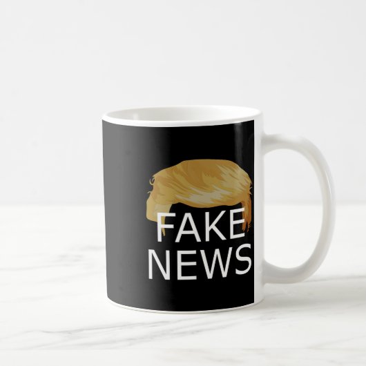 偽のニュースアンチトランプ政治的抵抗に抵抗 コーヒーマグカップ (右)