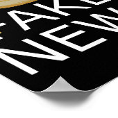 偽のニュースアンチトランプ政治的抵抗に抵抗 ポスター (角)