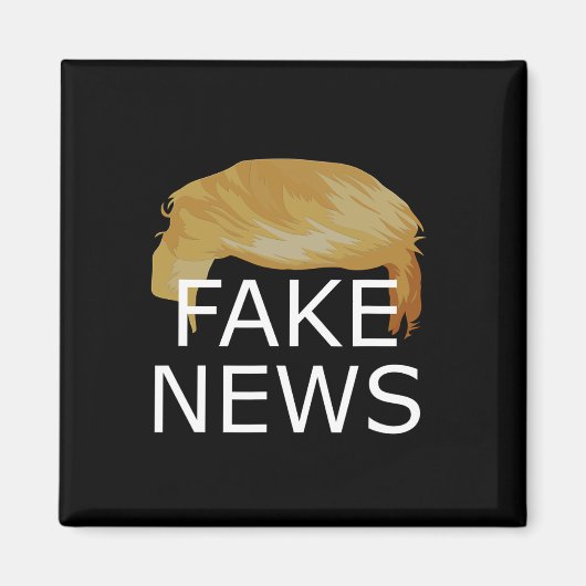 偽のニュースアンチトランプ政治的抵抗に抵抗 マグネット (正面)