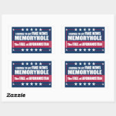 偽のニュース暗記の穴アフガニスタン秋 長方形シール (シート)