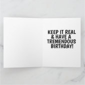 偽のニュース！ドナルドトランプ大誕生日カード カード (内部)