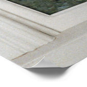 偽のフェイク窓の錯覚リアリスティック砂漠のビュー ポスター (角)