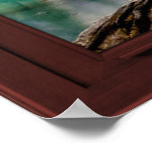 偽のフェイク窓の錯覚 – 明るいラグーン ポスター (角)