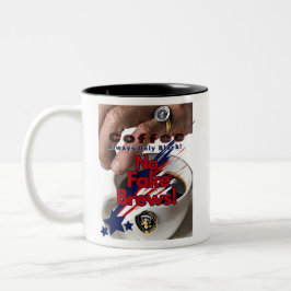 偽のブリュウはダメ！ブラックコーヒーシール承認！ ツートーンマグカップ