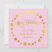 偽のホイルが新しい女の赤ちゃん シーズンカード (裏面)